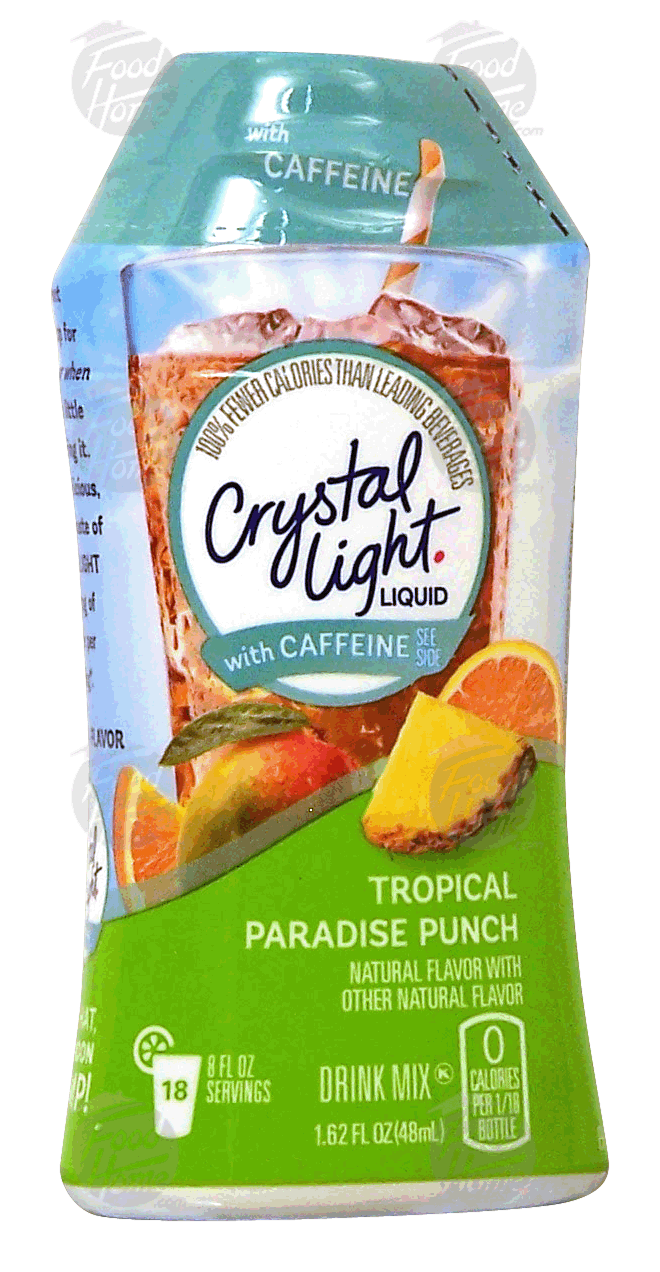 Crystal Light  tropical paradise punch flavor liquid with caffeine drink mix, 18-servings Full-Size Picture